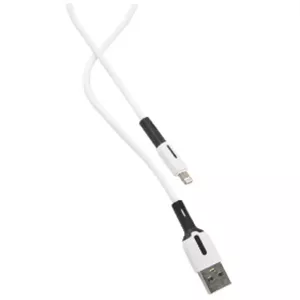 کابل شارژ سیلیکونی آیفون 2m یوسمز مدل US-SJ456 WH برند Usams