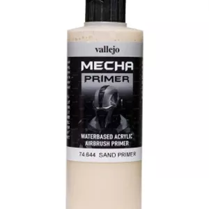 پرایمر اکریلیک ایربراش والجو 200ml سری مکا Mecha Primer مدل شنی Sand کد 74.644 برند Vallejo