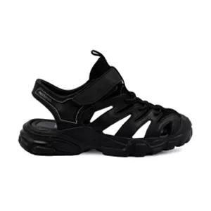 صندل مشکی جلوبسته نومینو چسبی Nominoo black comfort sandals