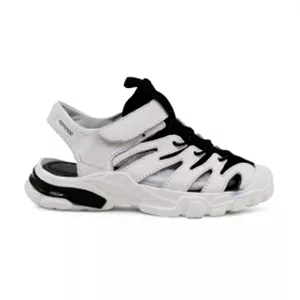 صندل سفید جلوبسته نومینو چسبی Nominoo White comfort sandals