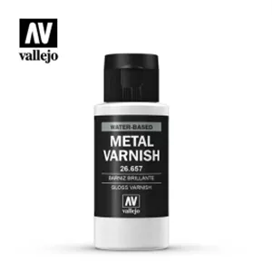 وارنیش براق فلز والجو (Vallejo) کد 26.657 حجم 60ml