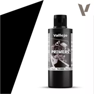 پرایمر مشکی براق والجو (Vallejo) مدل Surface Primer کد 74.660 (Gloss) حجم 200ml