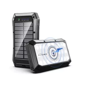 پاوربانک خورشیدی و وایرلس ایشاین مدل ESHINE ES980S ظرفیت 20000mAh توان 18W