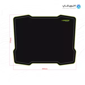 ماوس‌پد گیمینگ گرین مدل GAMING 460s با طراحی ضدلغزش و سطح پارچه‌ای