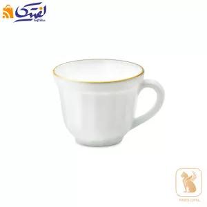 فنجان پارس اپال طرح لب طلا کد 270
