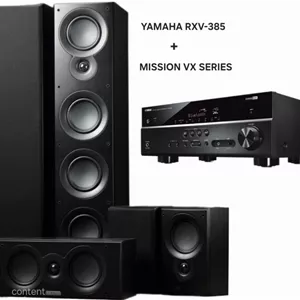 ست آمپلی فایر سینمایی یاماها RXV-385میشن سری VX