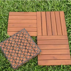 تایل کفپوش چوبی ترمووود ۶ تیکه درجه 1