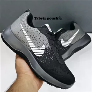 کفش اسپرت زیره تزریق طبی زنانه و پسرانه رامیلا نایک طوسی مشکی سایز 38 و 37 تبریز پوش