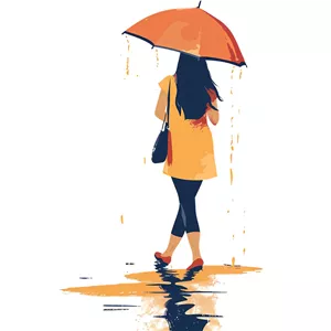 برچسب تیشرت و استیکر حرارتی لباس مدل قدمگاه باران