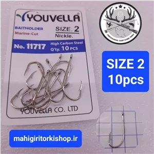 قلاب ماهیگیری پایه بلند یوولا نیکل10 تایی