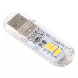 چراغ ال ای دی هشت تایی LED USB دارای قاب محافظ 2.5 وات
