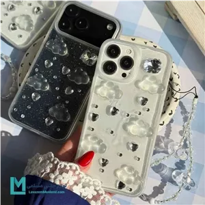 قاب گوشی فانتزی ابر شاینی آویزدار کد C2097 | لوازم جانبی مسلمی