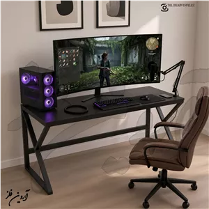 میز گیمینگ چوب و فلز مدل آریس