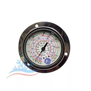 گیج روغنی فشار ایتال مانومتر ایتالیا 500PSI مخصوص گاز R22 و R407 و R134