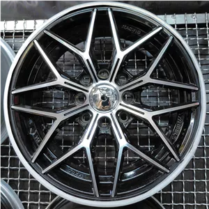 رینگ اسپرت سایز ۱۴×۶ (۱۱۴-۱۰۰×۸) رخ مشکی Racing تیبا،کوییک