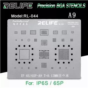 قیمت و خرید شابلون آی سی RELIFE RL-044  IP6S/6SP-A9with CPU BGA stencils /0.12MM