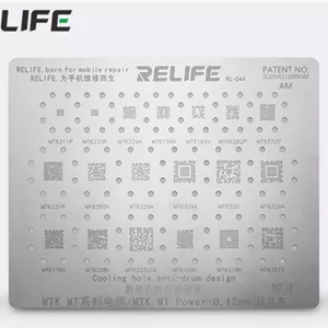 قیمت و خرید شابلون آی سی RELIFE RL-044 MT1 BGA stencils /MTK MT /0.12MM