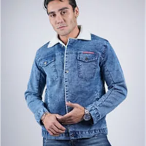 کت جین مردانه داخل خز مدل Vandad
