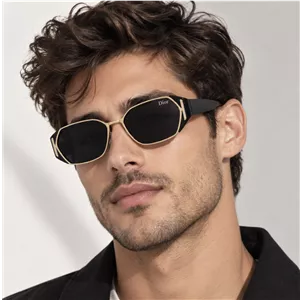 عینک آفتابی مردانه مشکی مات اور سایز