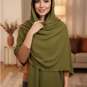 شال پفکی دورریش زنانه تک رنگ 🎀