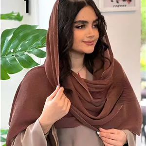 شال پلیسه حاشیه لمه بهاره شیک