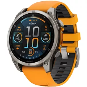 ساعت گارمین fenix 8 – 47 mm AMOLED Sapphire Orange Graphite