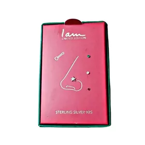 کیس 4 تیکه پیرسینگ نقره بینی