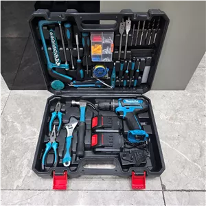 کیت دریل شارژی ۱۱۸ ولت چکشی طرح ماکیتا مدل B-kitblue