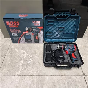 دریل شارژی 24 ولت براشلس سه نظام فلزی باس مدل BS3035
