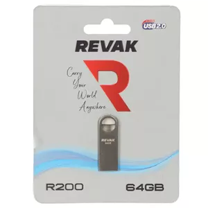فلش مموری REVAK R200 USB2.0 Flash Memory - 64GB - مشکی