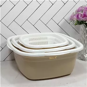 ست آبکش و لگن 4 گوش سه سایز تاپکو (6) ارسال نیمه رایگان