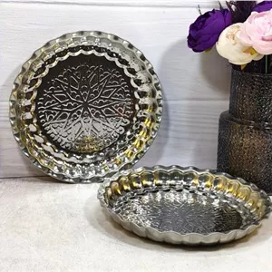 سینی استیل 30زمرد شهرزاد(100) ارسال نیمه رایگان