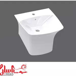 روشویی نیم پایه چینی کرد آرتا