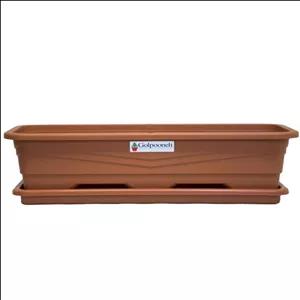 گلدان پلاستیکی مستطیلی  FZ222 سایز 100 در 22 سانتیمتر