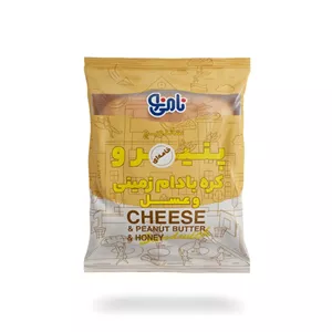 ساندویچ صبحانه پنیر خامه ای و کره بادام زمینی و عسل نامی نو (100 گرمی)