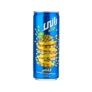 آبمیوه قوطی با تکه های میوه آناناس رانی 240ml ( 24عددی)