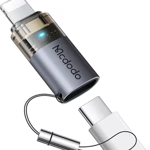 مبدل OTG مک‌دودو Mcdodo OT-7630 تبدیل Type-C به Lightning توان 36 وات با پشتیبانی از فست شارژ PD و انتقال دیتا