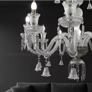 لوستر باکارات کریستالی کلاسیک از ۵ شاخه تا طبقاتی بزرگ در انواع رنگبندی