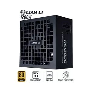 پاور 1200 وات لیان لی LIAN LI RS GOLD 1200 BLACK FULL Modular