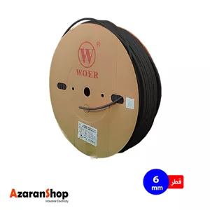روکش حرارتی مشکی WOER سایز 6mm مدلSGP006-BK