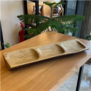 اردو خوری چوبی گردو سه خانه 