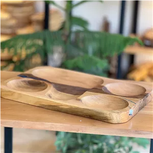 اردو خوری و رولت خوری  اردوخوری چوبی دستساز گردو مدل 162 