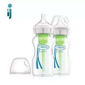 ‫شیشه شیر طلق دکتر براونز مدل‬ ‫Dr Browns 92600‬ ‫270 میلی لیتر ‬ ‫۲ عددی‬