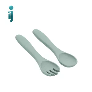 ‫قاشق و چنگال کیکابو مدل‬ ‫kikkaboo Silicone‬