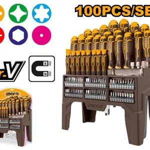 پیچ‌گوشتی 100 پارچه INGCO مدل HKSD10028