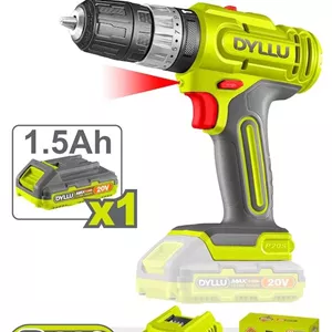 دریل شارژی ضربه‌ای DYLLU مدل DTCDP521 – ولتاژ 20 ولت