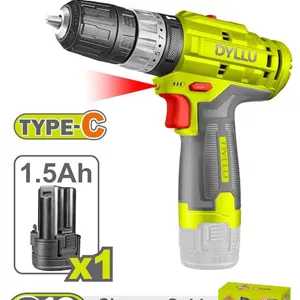 دریل شارژی بی‌سیم DYLLU مدل DTCDS540 – ولتاژ 12 ولت