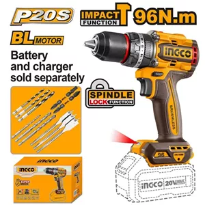 دریل ضربه ای شارژی 20 ولت اینکو مدل CIDLI209681