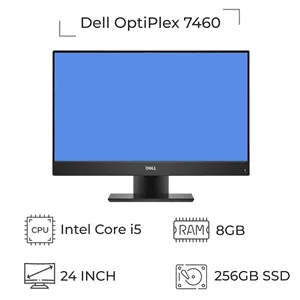 آل این وان استوک دل Dell OptiPlex 7460 پردازنده i5 نسل 8 | حافظه SSD 256 | رم 8 گیگ تاچ فول اچ دی