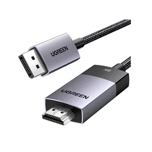 کابل تبدیل DisplayPort به HDMI یوگرین مدل DP115-80396 طول 1.5 متر با رزولوشن 8K
